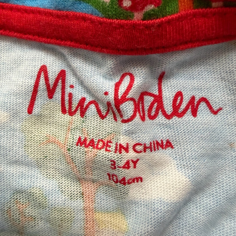 NEW. Mini Boden Little Red Riding Hood Dress in Blue, Size 3-4y - Picture 4 of 4